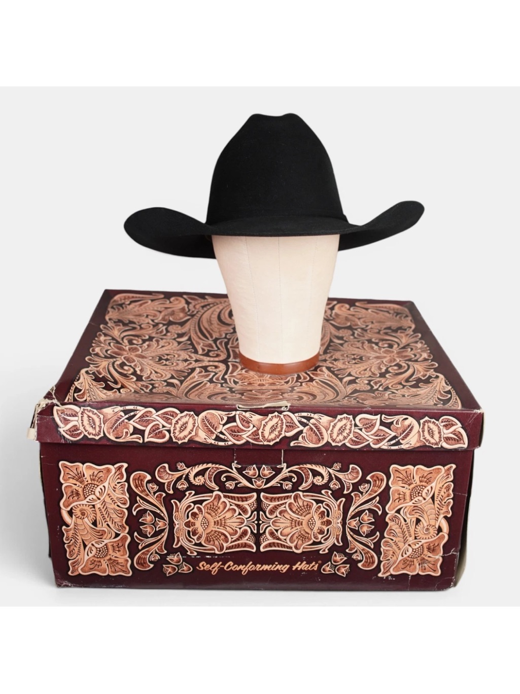 Vintage Resistol 2001 Black Gold 20x Beaver Western Hat Mens 6-7/8 Texas Made